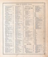 Table of Contents 2, Wisconsin State Atlas 1878